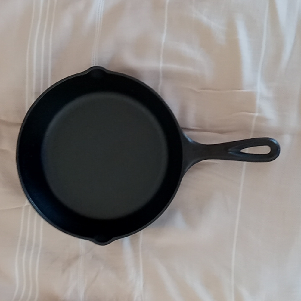 Lodge 8 Inch Seasoned Cast Iron Skillet 2 Spout Made in the USA Brand New